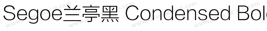 Segoe兰亭黑 Condensed Bold字体转换